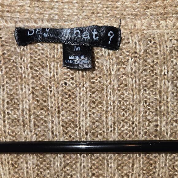 Say What? Long cardigan tan. Womens medium - Picture 3 of 8